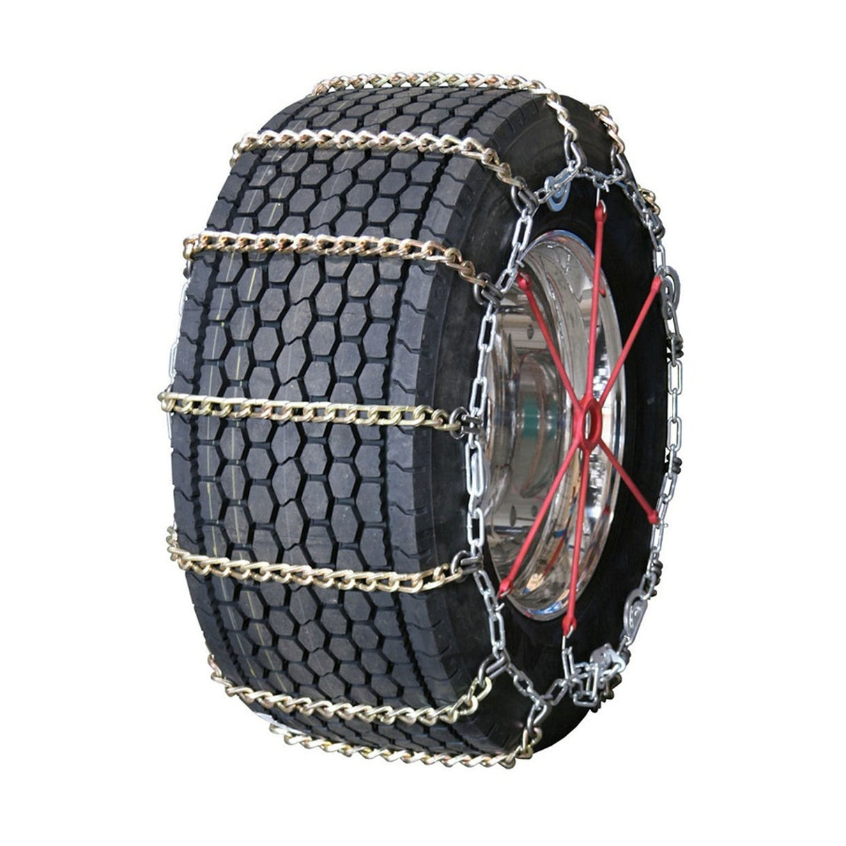 445/50-22.5 Quality Chain Truck Wide Base Twisted Square Link Alloy Cam - 1 Pair