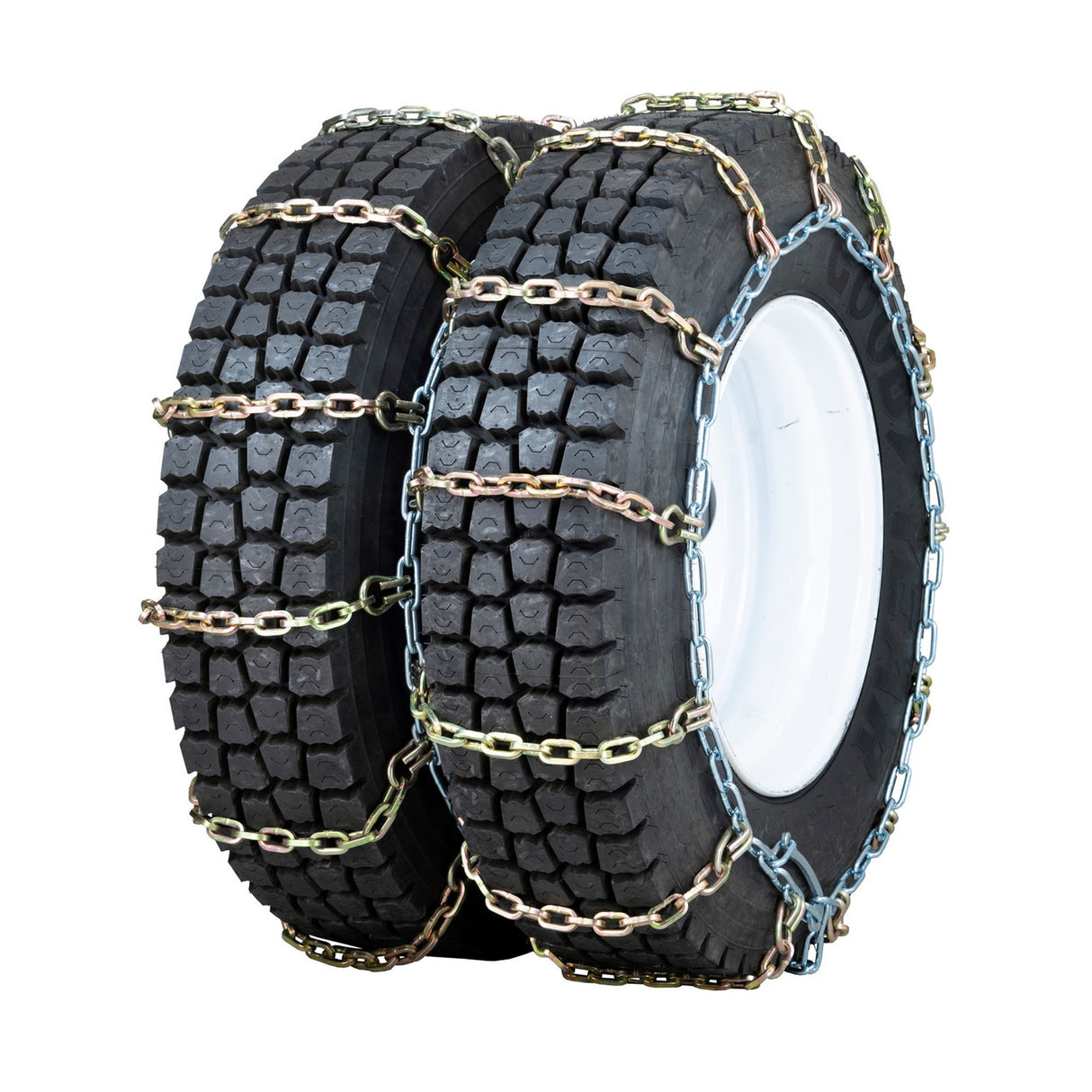 11-22.5 Quality Chain Truck Dual Triple Heavy Duty 8mm Square Link Alloy Cam - 1 Pair