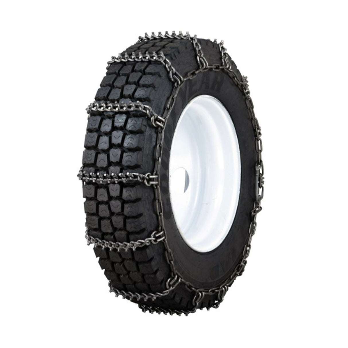 445/50-22.5 Quality Chain Nordic Studded Alloy Heavy Duty Truck Chain Non Cam Single - 8MM - 1 Pair
