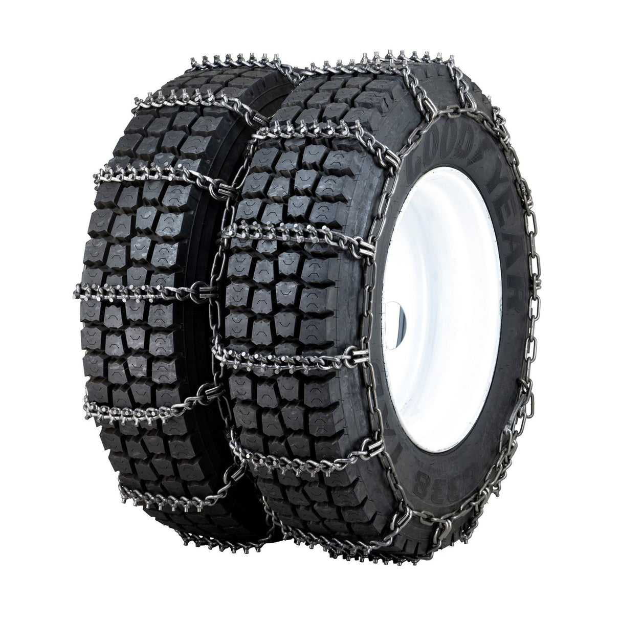 10.00-20 Nordic Studded Alloy Heavy Duty Truck Chain Non Cam Dual/Triple - 8MM - 1 Pair