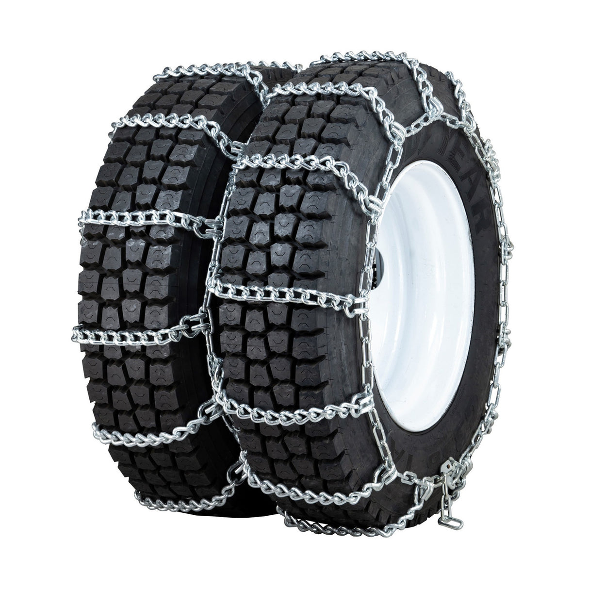 10.00-20 Quality Chain Truck Dual Triple 10mm Mud Service - 1/2 Pair